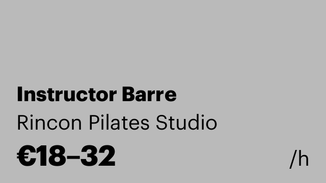 Instructor Barre
