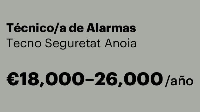 Técnico/a de Alarmas