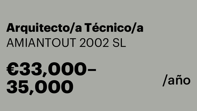 Arquitecto/a Técnico/a