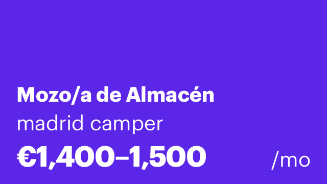 Mozo/a de Almacén