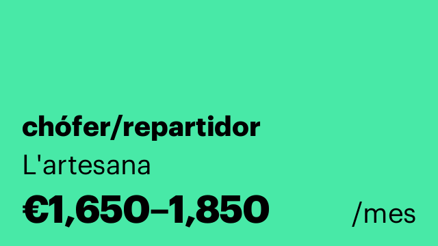 chófer/repartidor