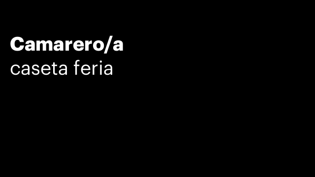 Camarero/a