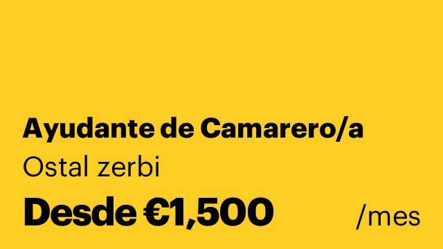 Ayudante de Camarero/a