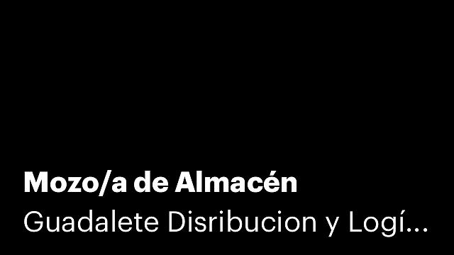 Mozo/a de Almacén