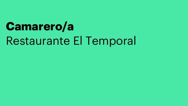 Camarero/a