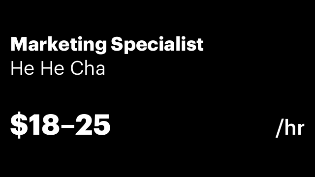Marketing Specialist