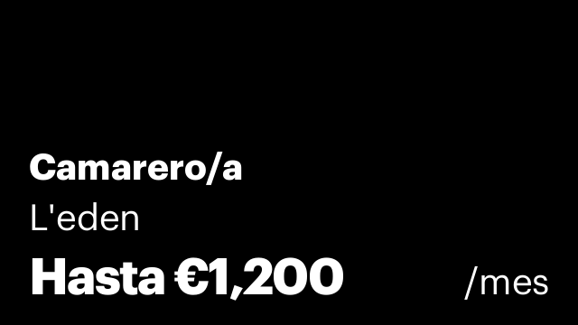 Camarero/a