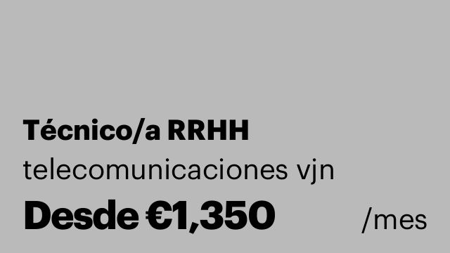 Técnico/a RRHH
