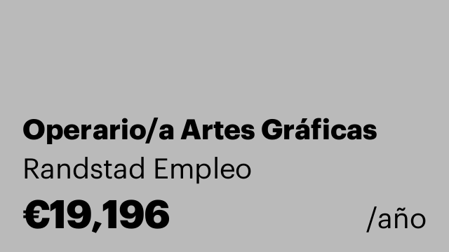 Operario/a Artes Gráficas