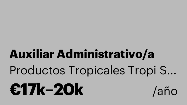 Auxiliar Administrativo/a