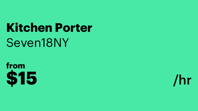 Kitchen Porter