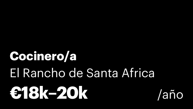 Cocinero/a