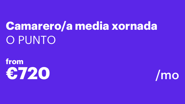 Camarero/a media xornada