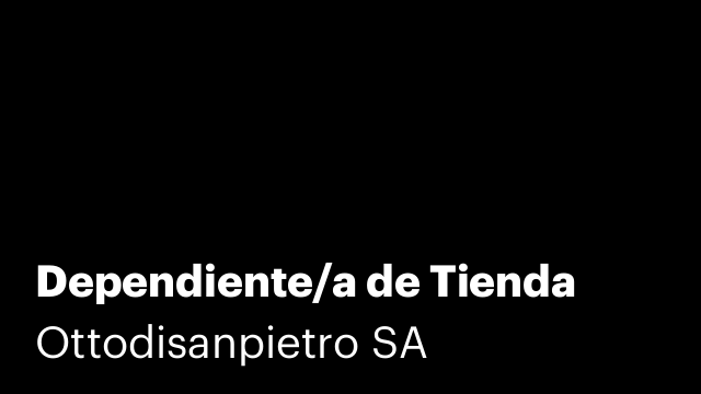 Dependiente/a de Tienda