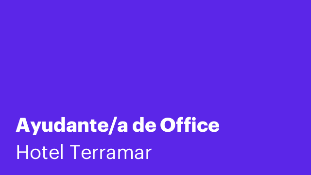 Ayudante/a de Office