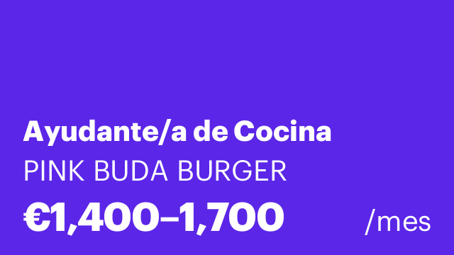 Ayudante/a de Cocina