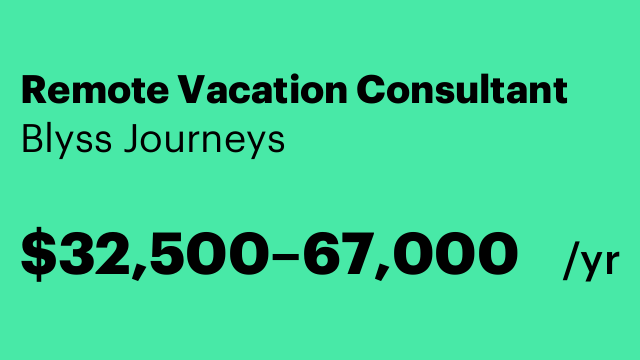 Remote Vacation Consultant