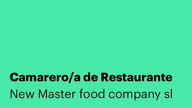 Camarero/a de Restaurante