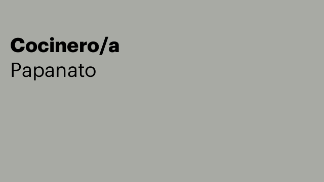 Cocinero/a