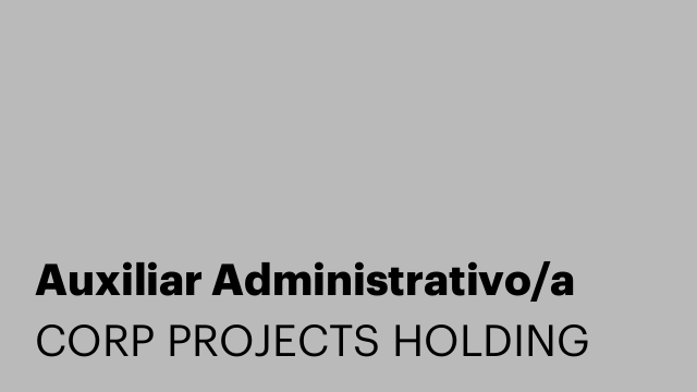 Auxiliar Administrativo/a