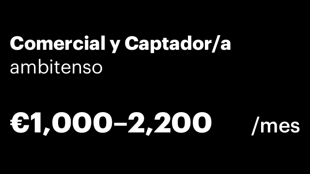 Comercial y Captador/a