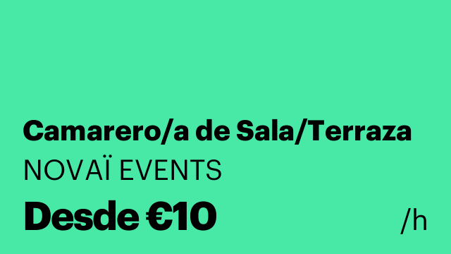 Camarero/a de Sala/Terraza