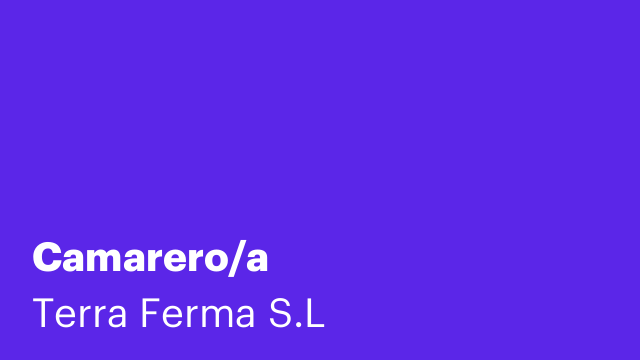Camarero/a