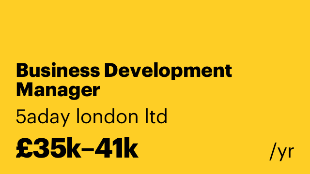 Business Development Manager