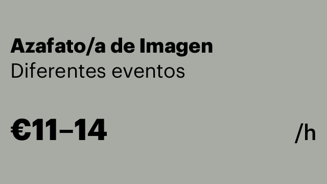 Azafato/a de Imagen
