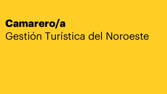 Camarero/a