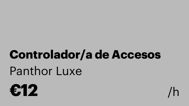 Controlador/a de Accesos