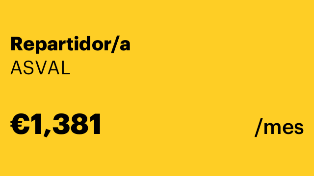 Repartidor/a