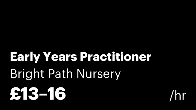 Early Years Practitioner