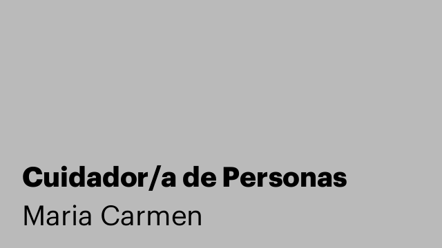 Cuidador/a de Personas