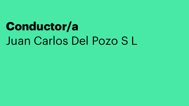 Conductor/a