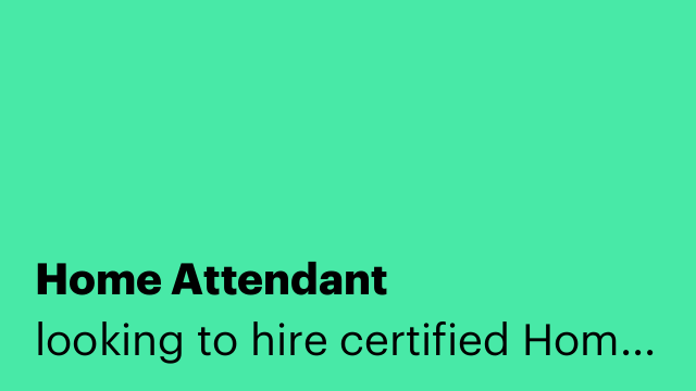 Home Attendant