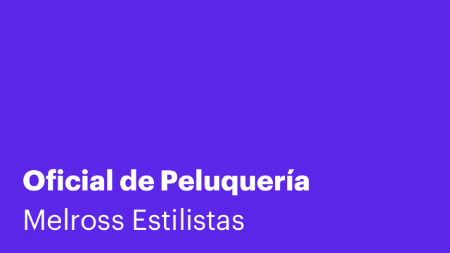 Oficial de Peluquería