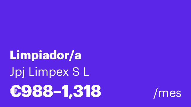 Limpiador/a