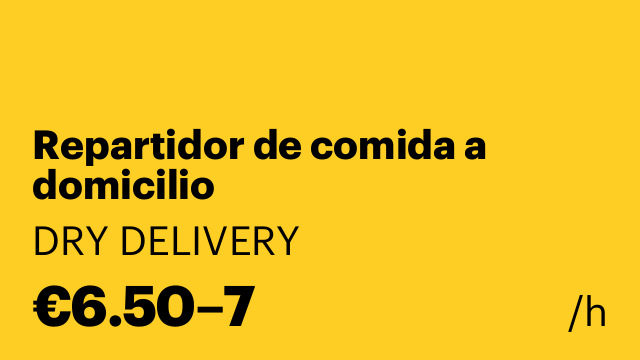 Repartidor de comida a domicilio