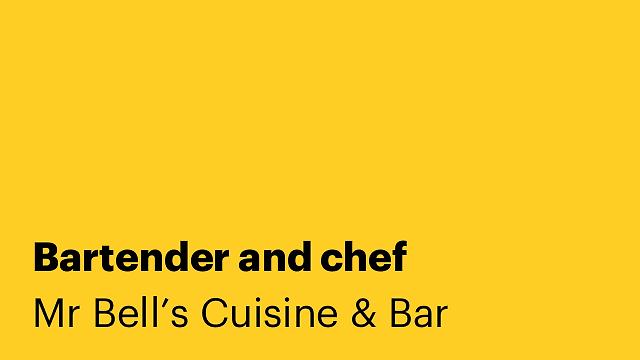 Bartender and chef
