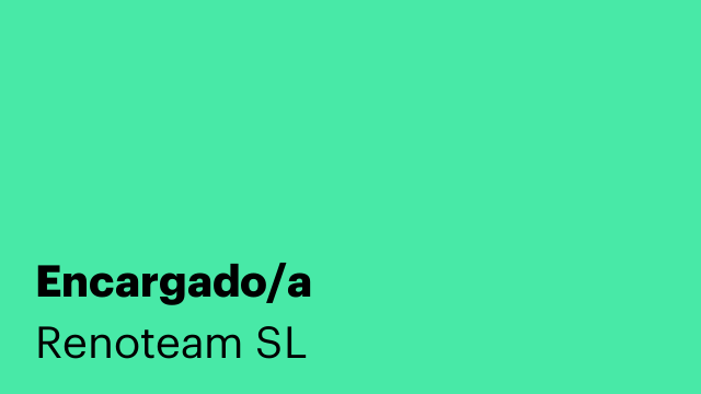 Encargado/a