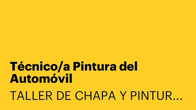 Técnico/a Pintura del Automóvil