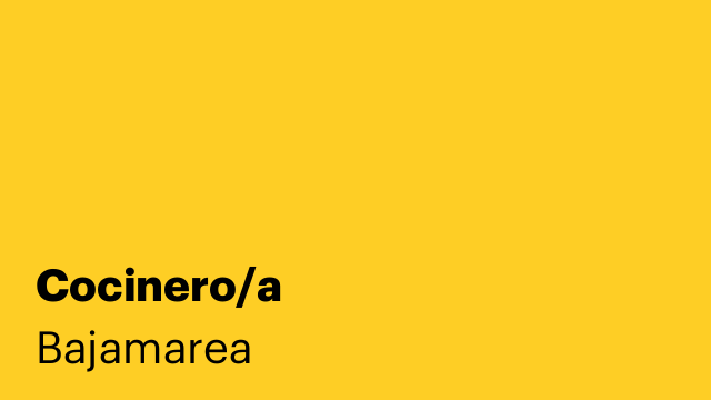 Cocinero/a