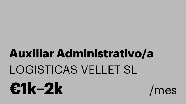 Auxiliar Administrativo/a
