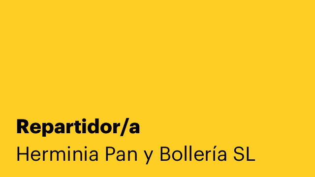 Repartidor/a