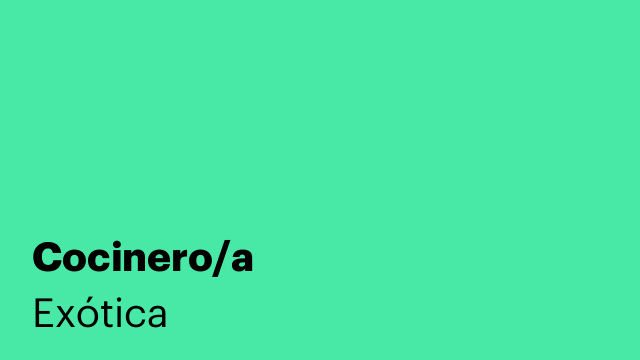 Cocinero/a