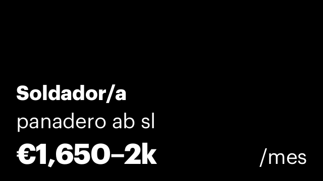 Soldador/a