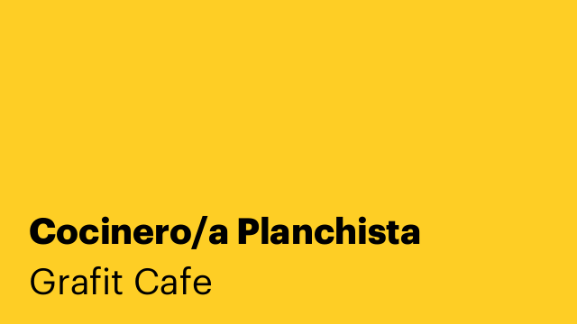 Cocinero/a Planchista