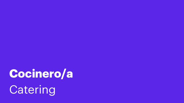 Cocinero/a