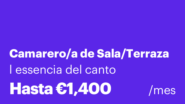 Camarero/a de Sala/Terraza